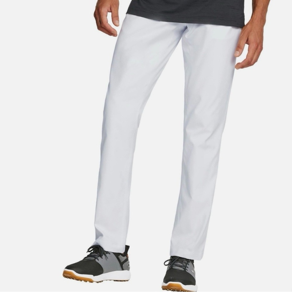 Puma White Mens Performance Fit Pants Size 34x34 NWT Athletic Sport Travel Work